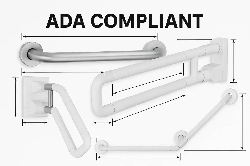 ADA grab bar dimensions